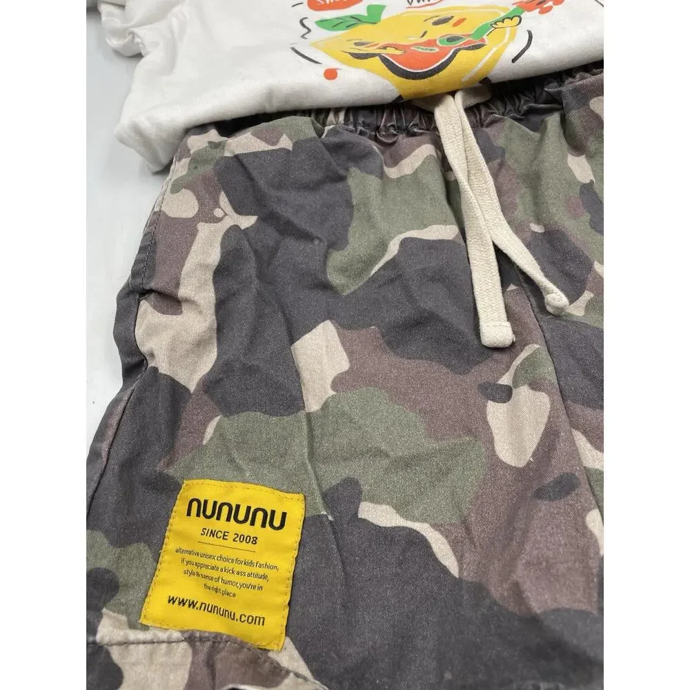Boys Nununu Cano Shorts & Philippines Souvenir Shirt Size 4-5